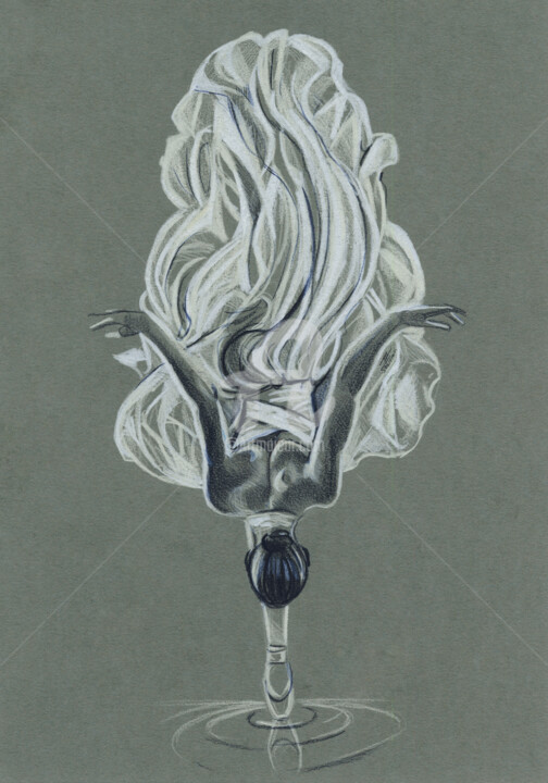 Dessin intitulée "Equilibre" par Florian Lecuyer (777), Œuvre d'art originale, Crayon