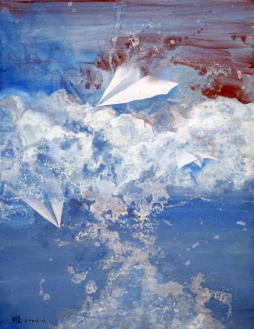 Painting titled "破空" by Flowers, Original Artwork