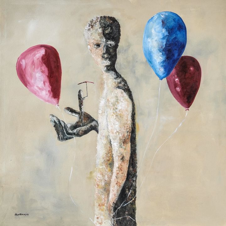 Pintura intitulada "Confronting Hubris" por Floyd Atkins, Obras de arte originais,