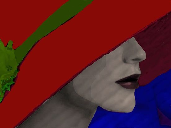 Pintura titulada "Il Cappello Rosso" por Flavio Vincenzi, Obra de arte original
