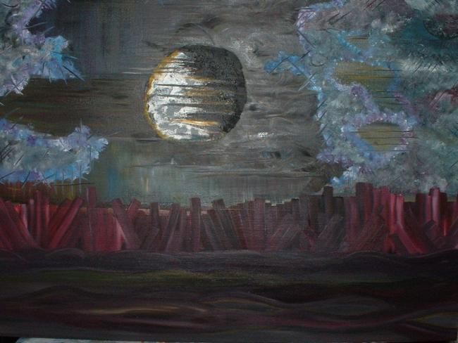 Peinture intitulée "ECLIPSE" par Flying Color, Œuvre d'art originale