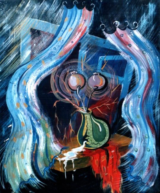 Pintura titulada "снововидение" por Oksana Florchuk, Obra de arte original, Oleo