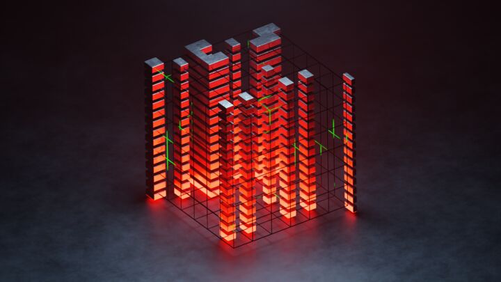 Arts numériques intitulée "SciFi Structure" par Fokda, Œuvre d'art originale, Modélisation 3D