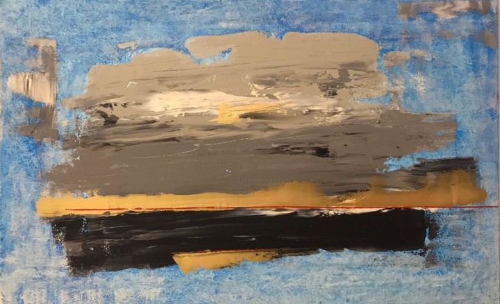 Картина под названием "Black sea" - Eduard Fokin, Подлинное произведение искусства, Акрил Установлен на Деревянная рама для…