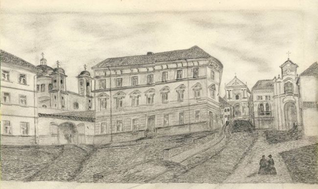 Zeichnungen mit dem Titel "Кpecты монастыpeй В…" von Vladimip Koltsov, Original-Kunstwerk, Andere