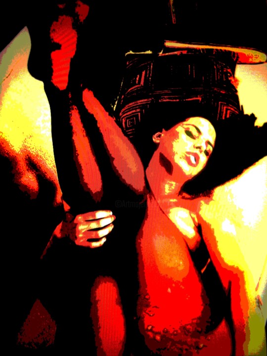 Arte digital titulada "she sets on erotic…" por Forest Ruz, Obra de arte original
