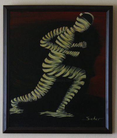 Painting titled "VARLIK OLMAK" by Son Chaplin, Original Artwork