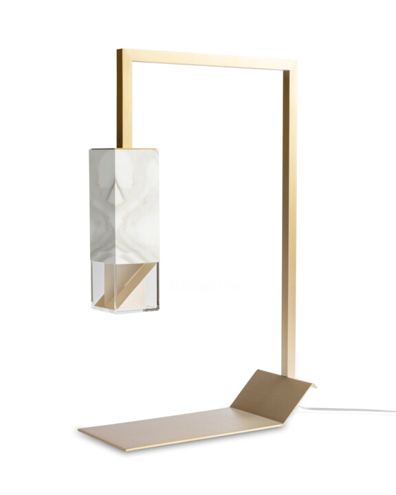 Design intitulada "Lamp/Two Marble - T…" por Formaminima, Obras de arte originais, Luminaria