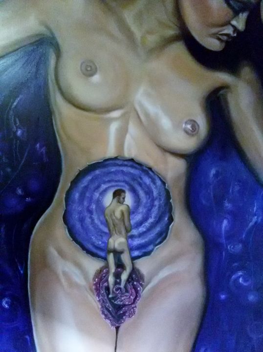 Painting titled ""THE UNIVERSE OF MA…" by Svetlana Nesterova, Original Artwork, Oil