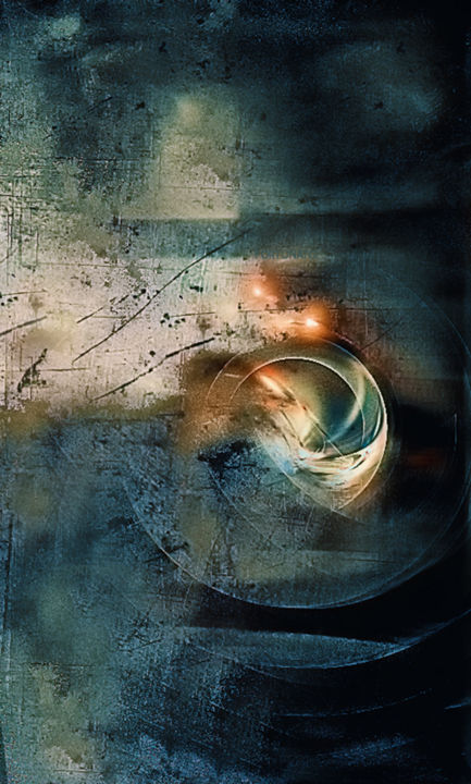 Grafika cyfrowa / sztuka generowana cyfrowo zatytułowany „A sun when it rises” autorstwa Fortunato Garcia, Oryginalna praca,…