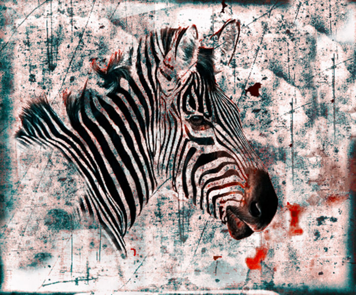 Digital Arts με τίτλο "Africa-II" από Fortunato Garcia, Αυθεντικά έργα τέχνης, Ψηφιακή ζωγραφική