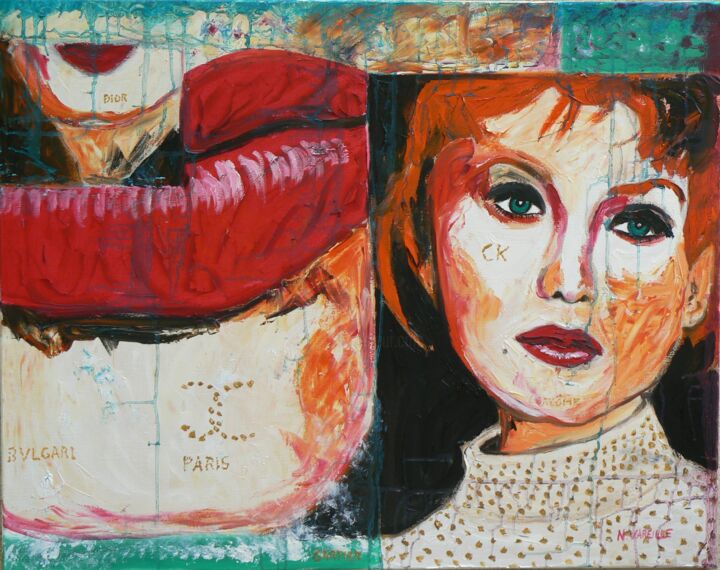 Peinture intitulée "fashion victim" par Vareille Sorbac, Œuvre d'art originale, Huile