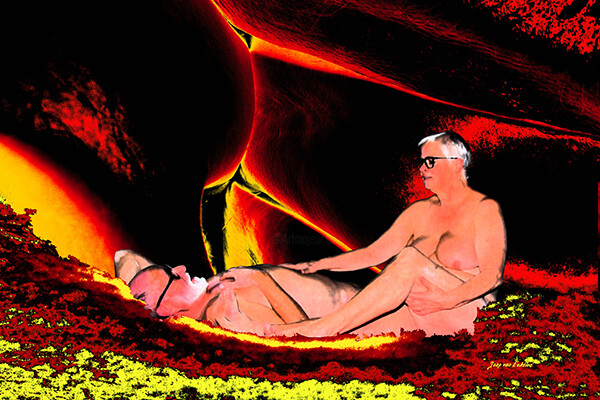 Digitale Kunst mit dem Titel "Relax, de titel gee…" von Fotobodyart, Original-Kunstwerk, Fotomontage