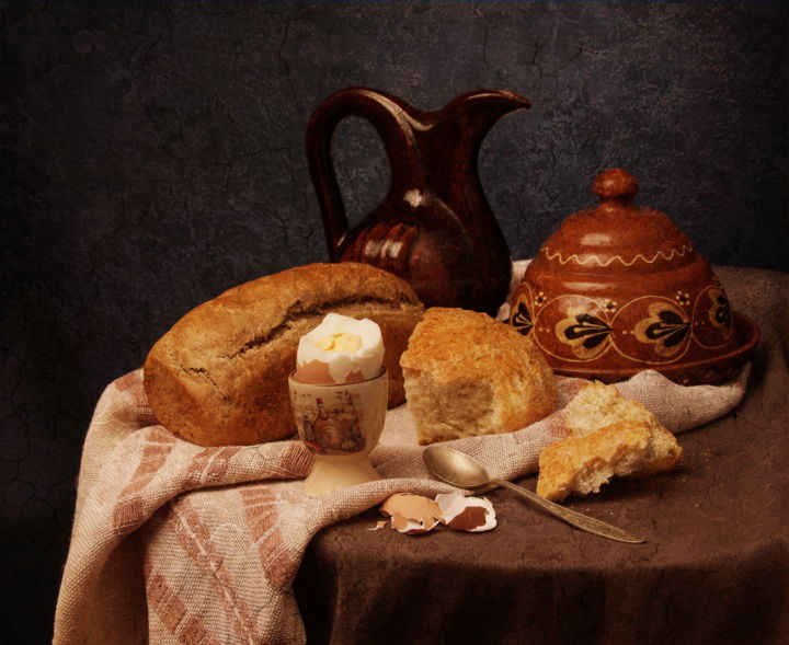 Arte digital titulada "Russian breakfast" por Dark, Obra de arte original, Foto-montaje