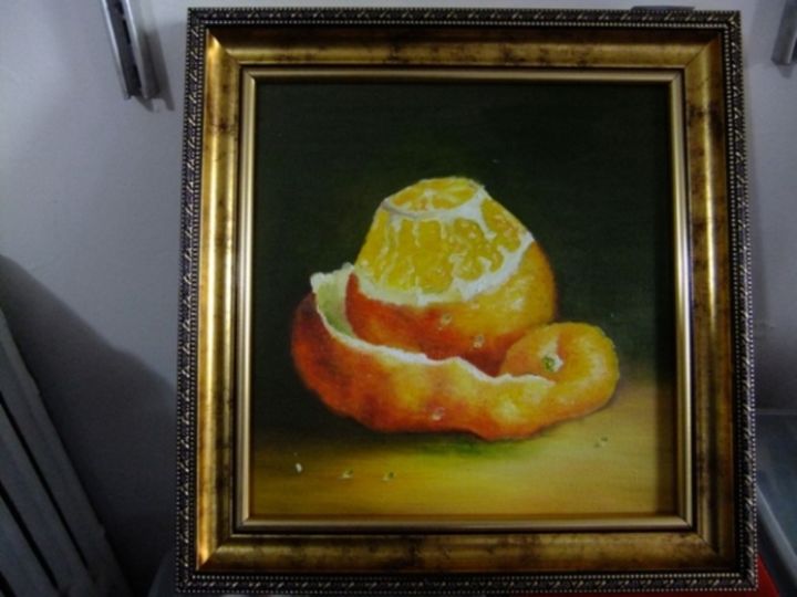 Painting titled "139-tek-portokal.jpg" by Necmi Ornutalı, Original Artwork