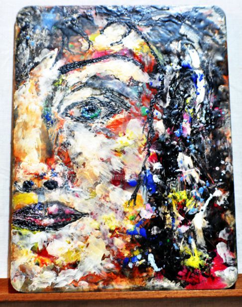 Painting titled "Hidden eye" by Emmanuel Vella, Original Artwork