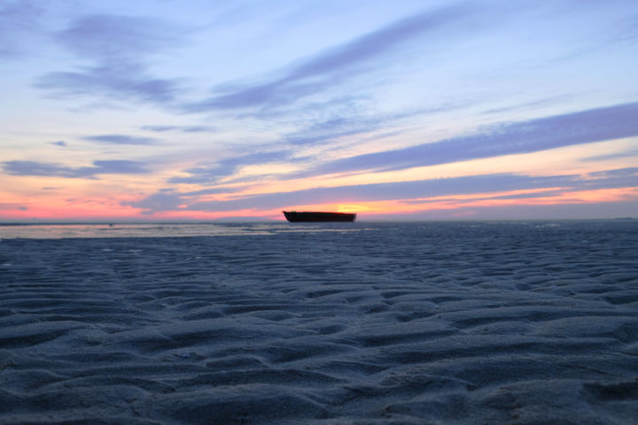 Photography titled "Winter low tide" by Blik, Original Artwork, Digital Photography