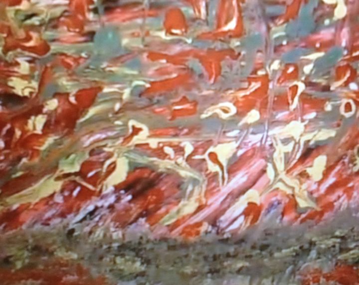Peinture intitulée "chaos" par Fourati Souhaila, Œuvre d'art originale,
