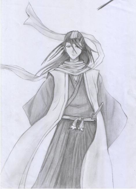 Drawing titled "Kuchiki Byakuya Fro…" by Oussama Ousmoi, Original Artwork, Other