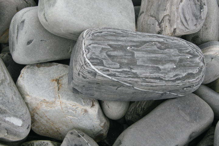 Photography titled "Norway Grey Stones" by Endo Fox, Original Artwork