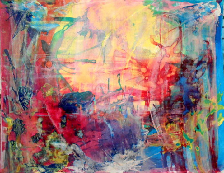 Painting titled "Teeming With Life" by Veronica Stewart, Original Art, Other