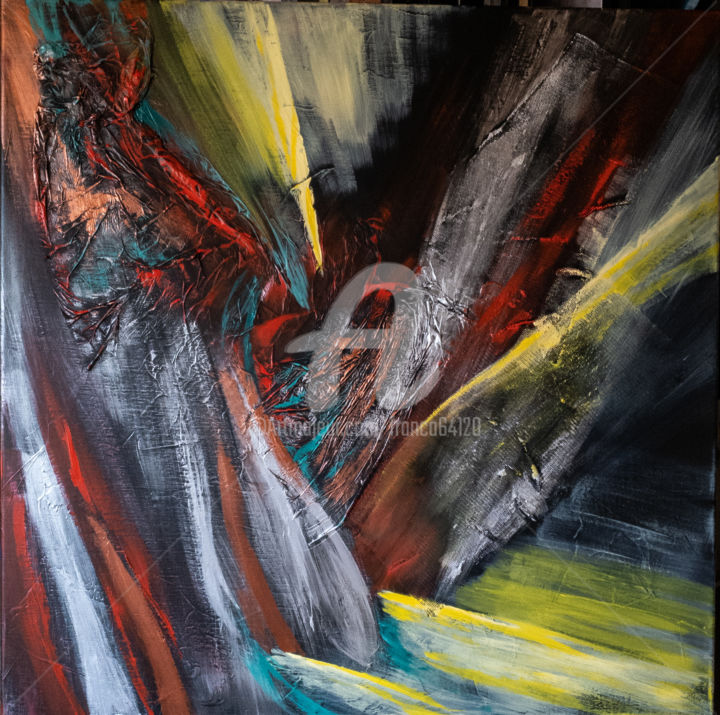 Malerei mit dem Titel "Ascension" von Françoise Dugourd-Caput, Original-Kunstwerk, Acryl