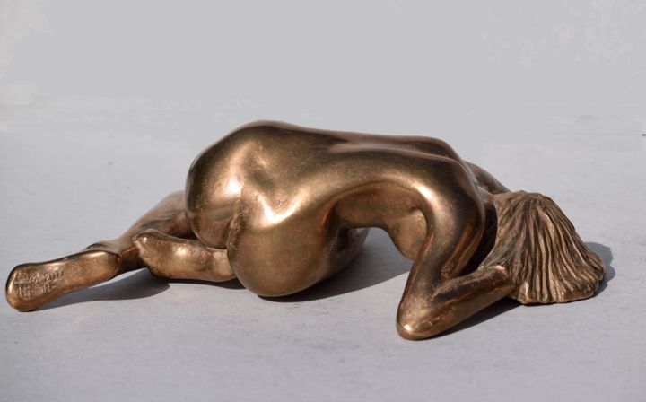 Skulptur mit dem Titel "Ariane" von André Réus, Original-Kunstwerk, Bronze