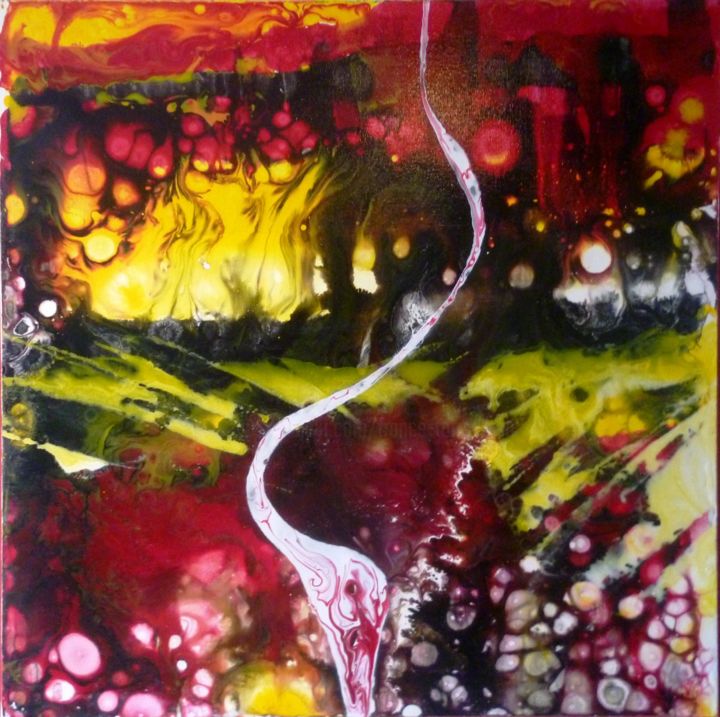 Painting titled "n°6" by France Torregrosa, Original Artwork, Acrylic