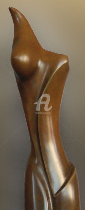 Sculpture titled "mangalor-bronze03-1…" by Franceleine Debellefontaine, Original Artwork