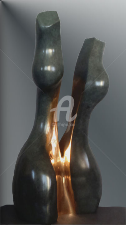 Sculpture titled "union-bronze.jpg" by Franceleine Debellefontaine, Original Artwork