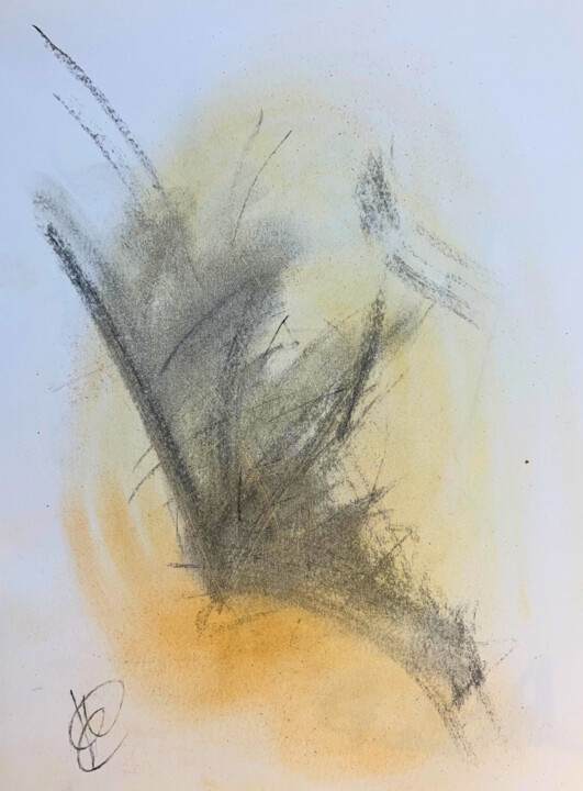 Painting titled "Archetype_1" by Francesca Busalla, Original Artwork, Charcoal