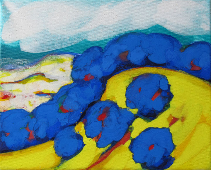 Painting titled "arbois-sept-2012-3-…" by Francesca Svatek, Original Artwork, Acrylic