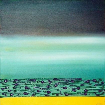 Pintura titulada "Landscape #3" por Francesca Nobile, Obra de arte original, Oleo