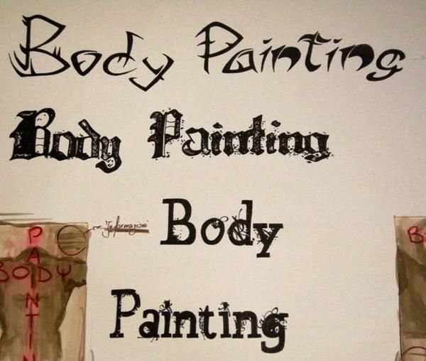 Disegno intitolato "Body painting" da Francesca Tomasi, Opera d'arte originale, Altro