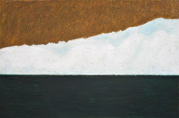 Painting titled "Iceberg" by Francesco Cagnato, Original Artwork, Chalk