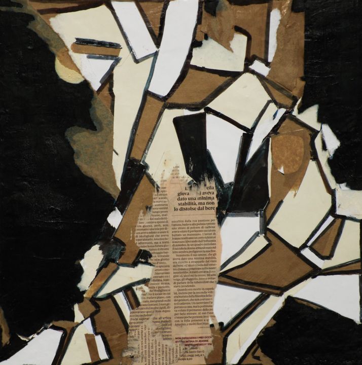 Collages getiteld "Il disgregamento de…" door Francesco Cagnato, Origineel Kunstwerk, Collages