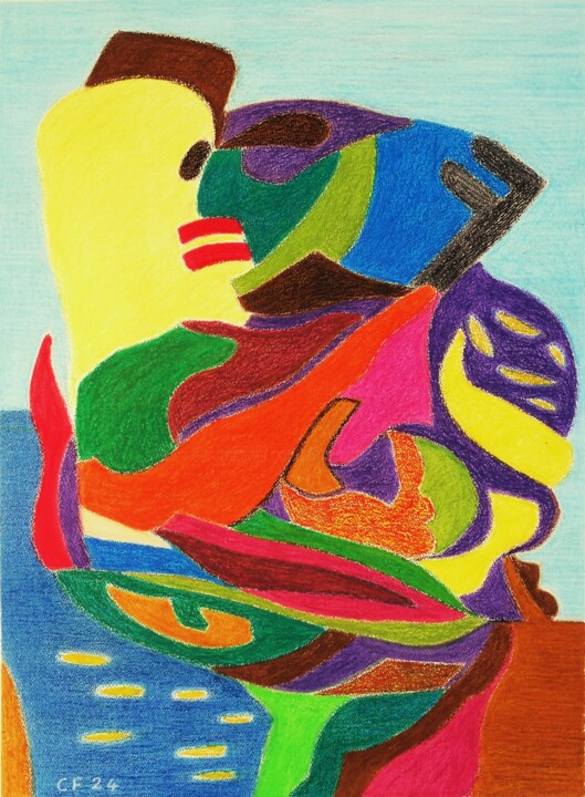 Drawing titled "Ansiogeni stati d'a…" by Francesco Cagnato, Original Artwork, Pastel