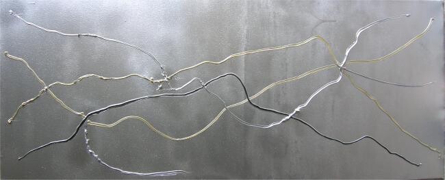 Pintura titulada "Silverline" por Francesco Dea, Obra de arte original, Oleo