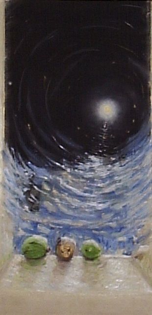 Painting titled "Notturno" by Francesco Verrengia, Original Artwork, Other
