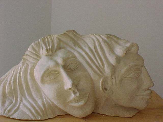 Sculpture intitulée "Adam et Eve" par Francesco Candido, Œuvre d'art originale, Céramique