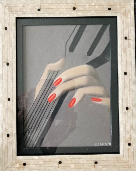 Dessin intitulée "Virtuose" par Francine Darnaud, Œuvre d'art originale, Pastel Monté sur Carton