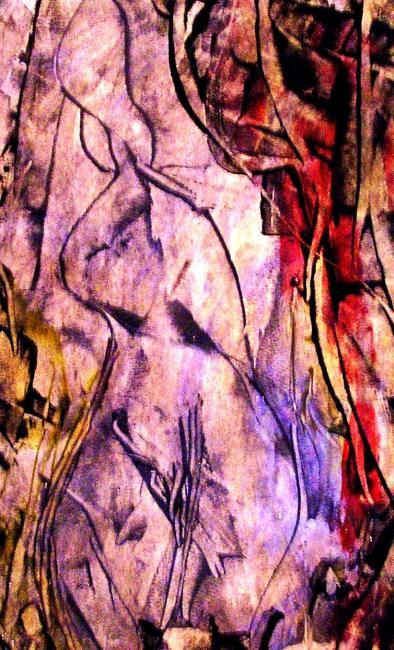 Peinture intitulée "LA TENTATION D'EVE" par Francine Barbaray, Œuvre d'art originale, Huile
