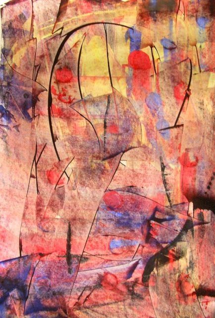 Peinture intitulée "LE SOUFFLE DE CALLI…" par Francine Barbaray, Œuvre d'art originale