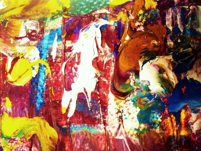 Pittura intitolato "MISE EN SCENE - Col…" da Francine Barbaray, Opera d'arte originale, Olio