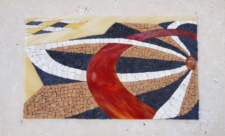 "Florentine" başlıklı Heykel Francine Bonnet tarafından, Orijinal sanat, Mozaik