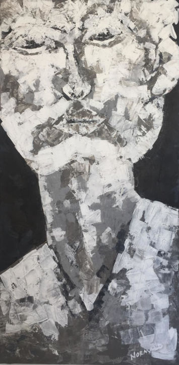 Картина под названием "Ombre" - Normand, Подлинное произведение искусства, Акрил
