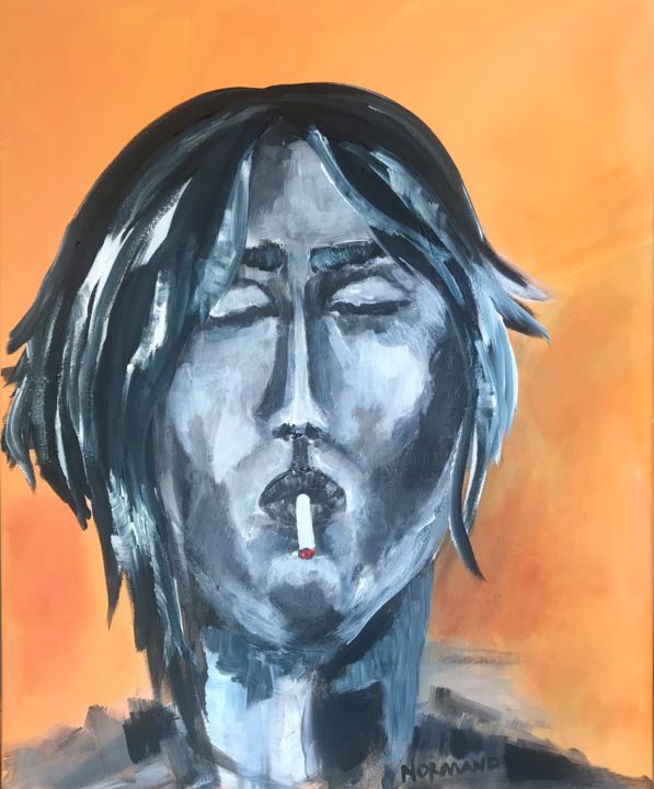 Painting titled "Jack" by Normand, Original Artwork, Acrylic