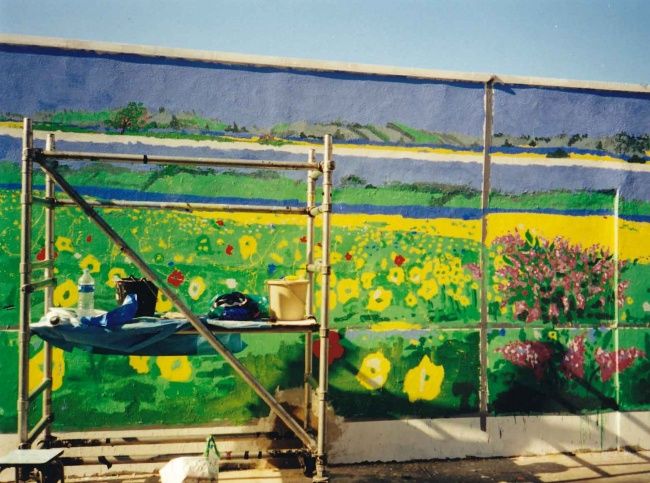 Installation intitulée "mur_peint_0006_w.jpg" par Francine Rosenwald : Parcours Artistique, Œuvre d'art originale