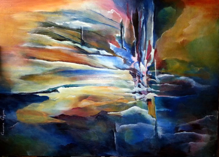 Painting titled "jump-332.jpg" by Francine Vaysse, Original Artwork