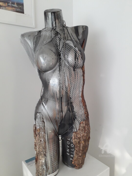 Sculpture titled "ATHENA" by Francis G, Original Artwork, Resin